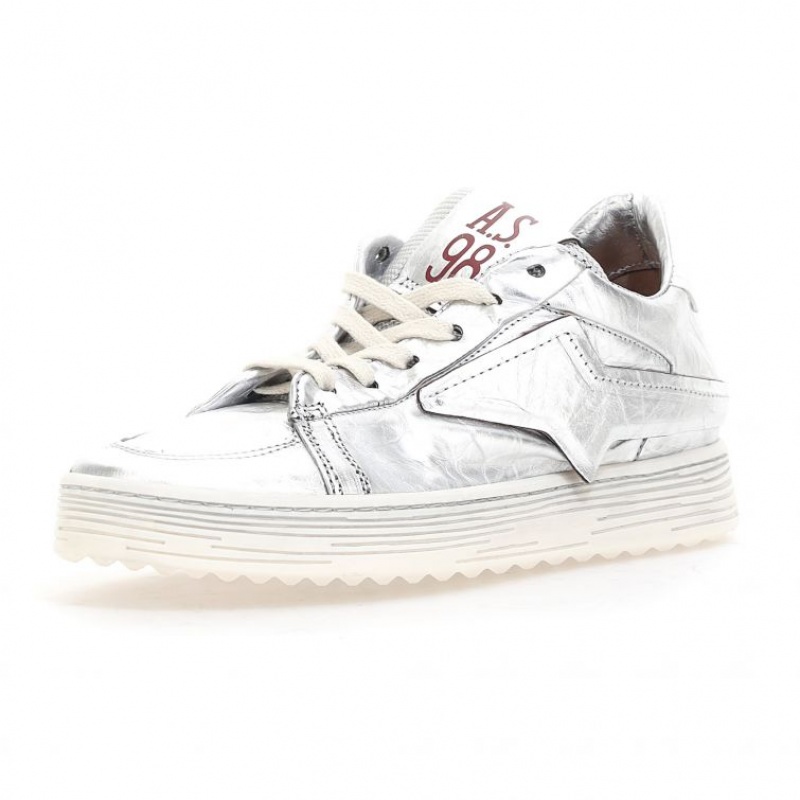 A.S.98 Adria Sneakers Dames Zilver | BE-NTGZQH587