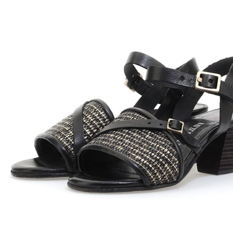 A.S.98 Ayden Sandalen Dames Zwart | BE-GLJQMP153