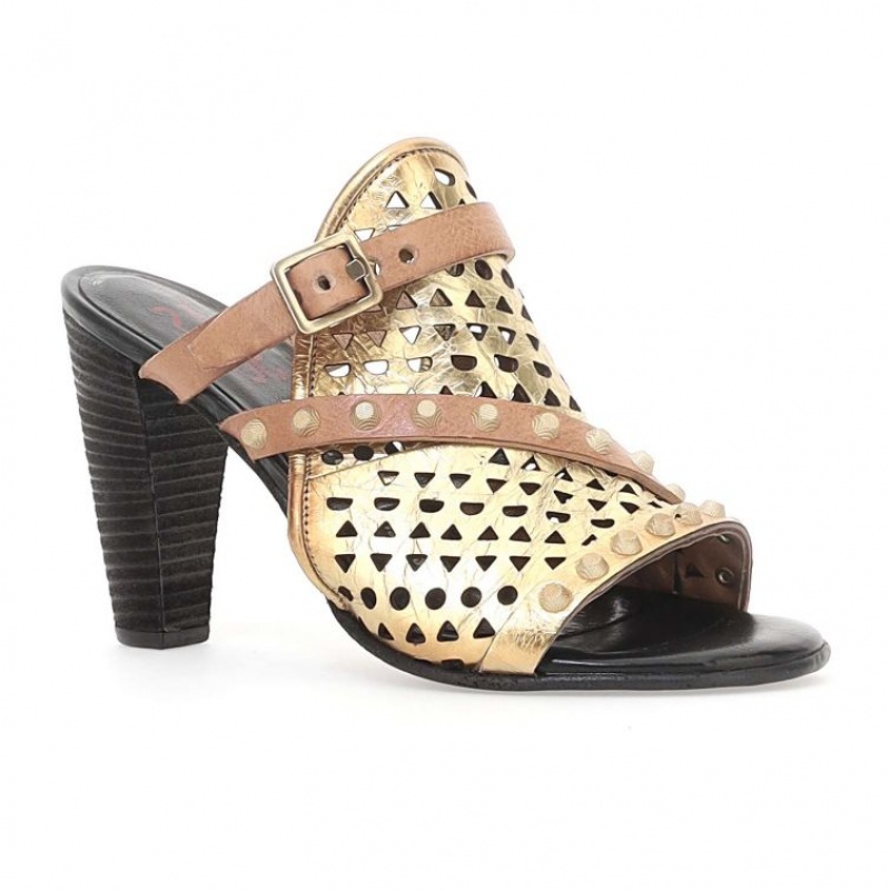 A.S.98 Barbra Sandalen Dames Goud | BE-HRAOQP697