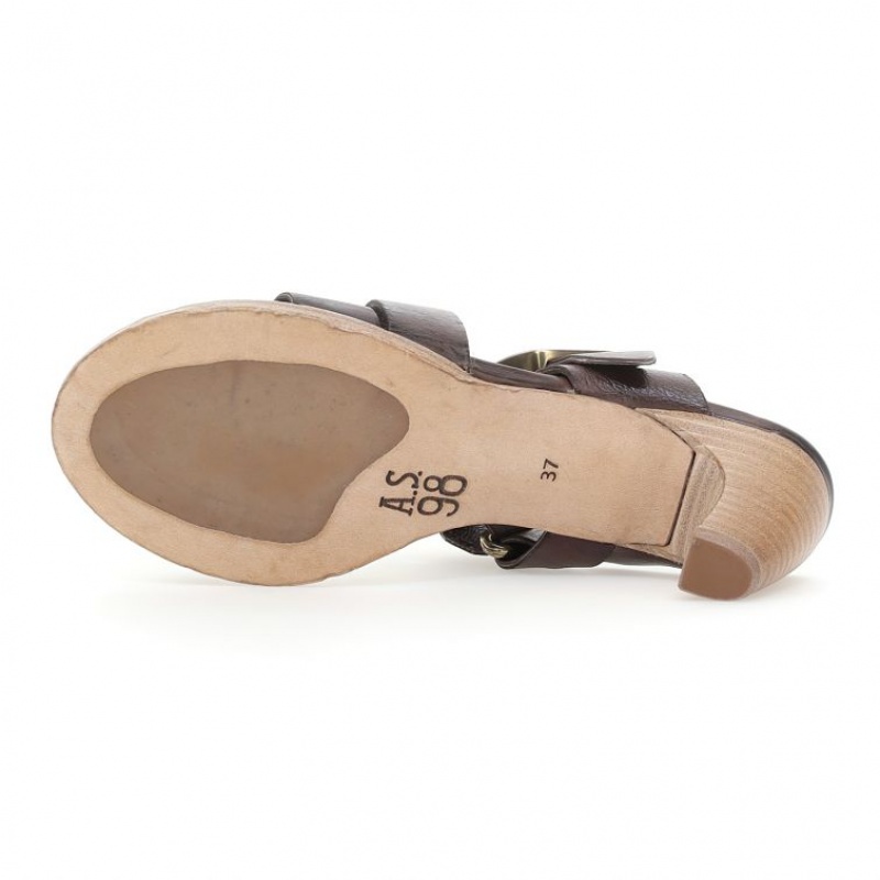 A.S.98 Bernardine Sandalen Dames Chocola | BE-LPXOSE920