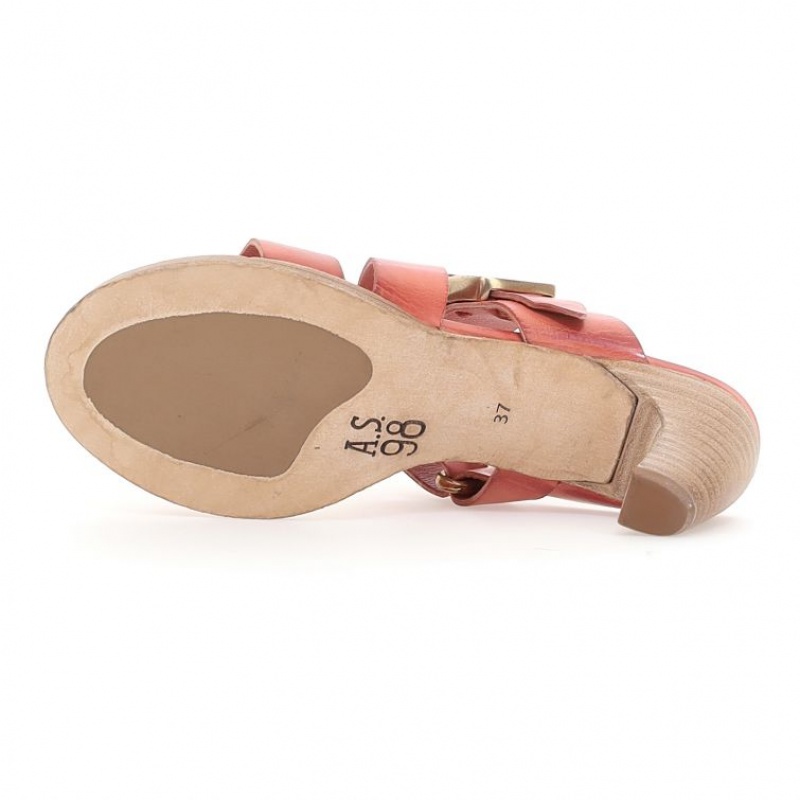 A.S.98 Bernardine Sandalen Dames Oranje | BE-FSQBMP146