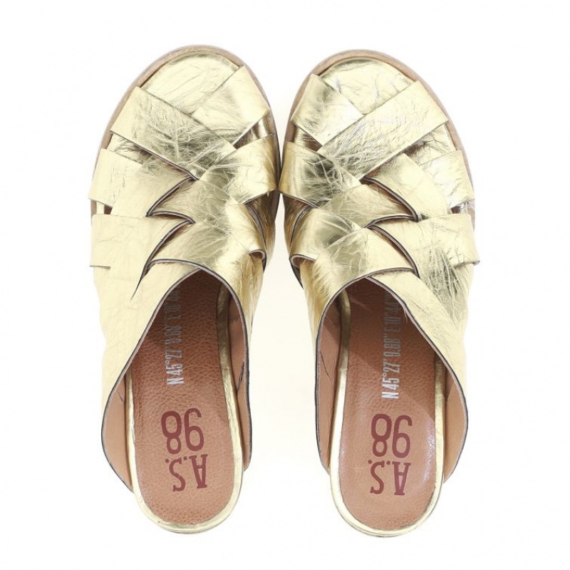 A.S.98 Bessie Sandalen Dames Goud | BE-EIBGPY039