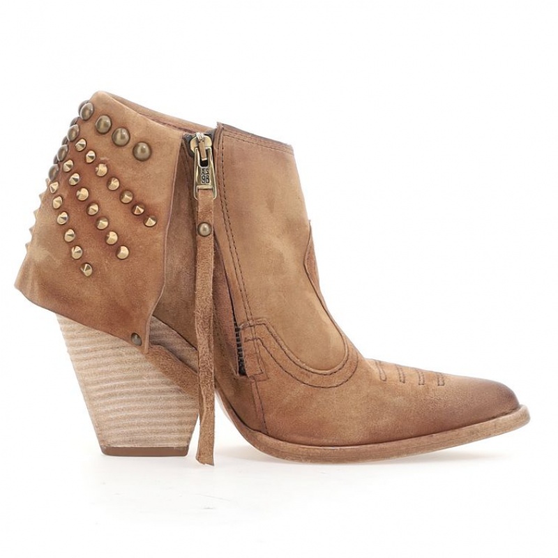 A.S.98 Blondie Ankle boots Dames Geel | BE-SUBRMD593