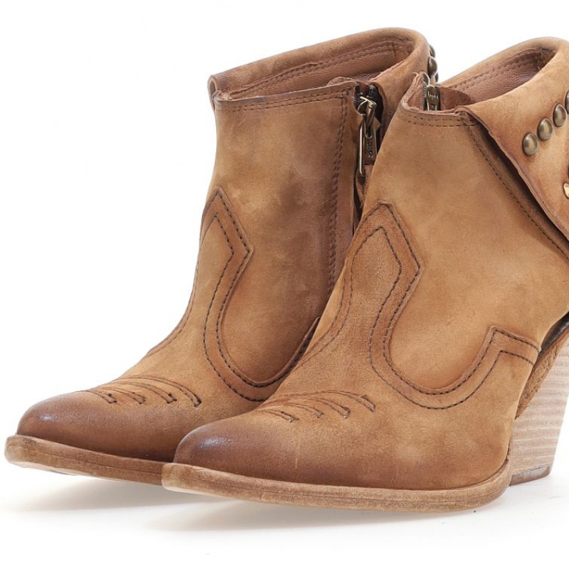 A.S.98 Blondie Ankle boots Dames Geel | BE-SUBRMD593