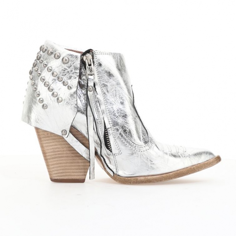 A.S.98 Blondie Ankle boots Dames Zilver | BE-KWIHVJ465