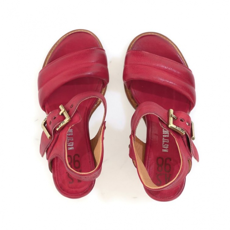 A.S.98 Brittany Sandalen Dames Donkerrood | BE-NIXFMK046