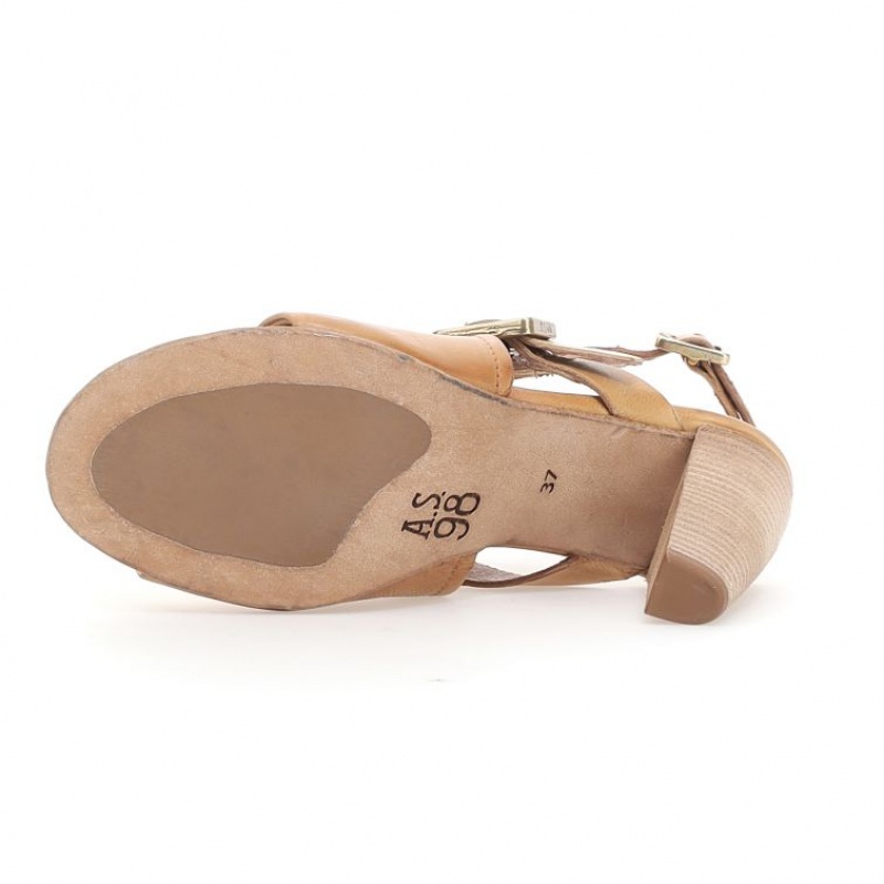 A.S.98 Charlize Sandalen Dames Khaki | BE-IBSPHY615