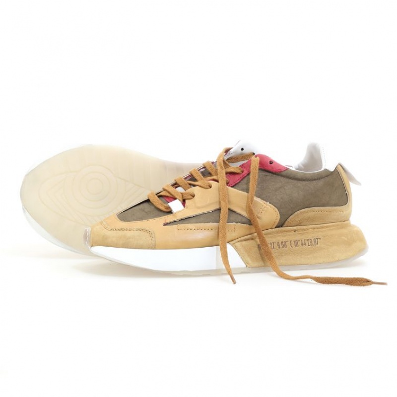 A.S.98 Franklyn Sneakers Heren Khaki | BE-VTXHBR759