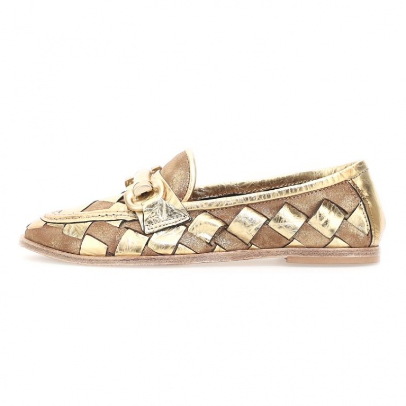 A.S.98 Janel flat shoes Dames Goud | BE-KOJVFW902