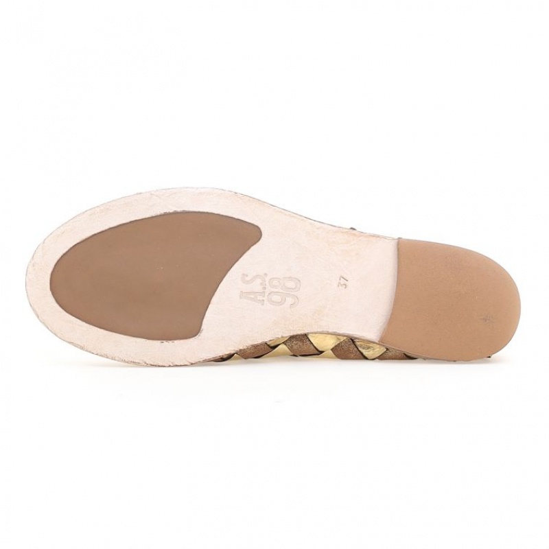 A.S.98 Janel flat shoes Dames Goud | BE-KOJVFW902