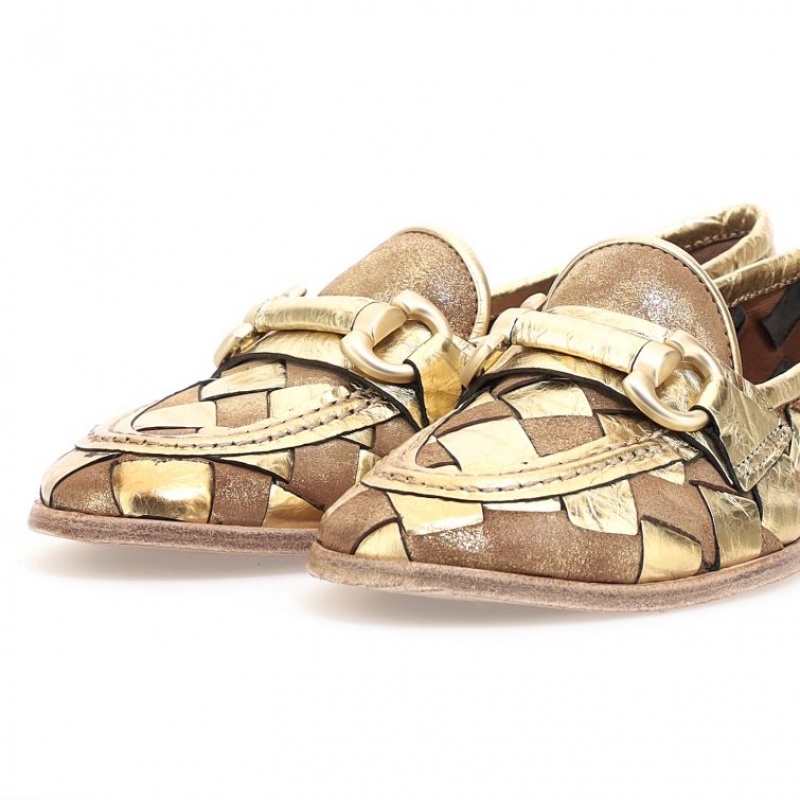 A.S.98 Janel flat shoes Dames Goud | BE-KOJVFW902