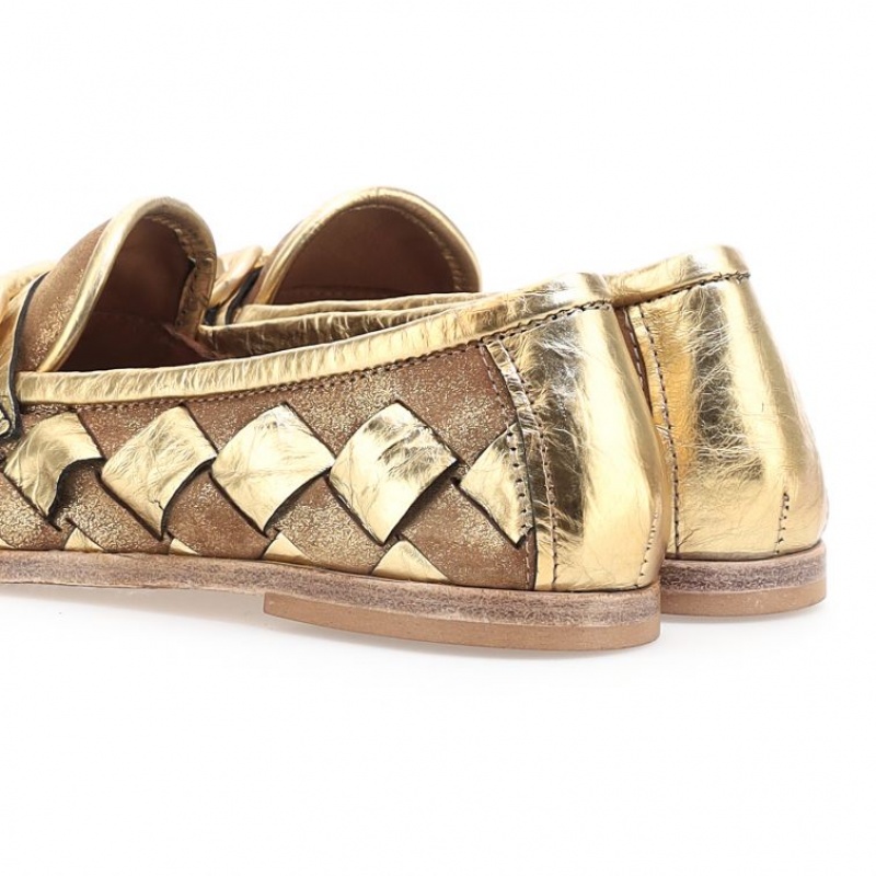 A.S.98 Janel flat shoes Dames Goud | BE-KOJVFW902