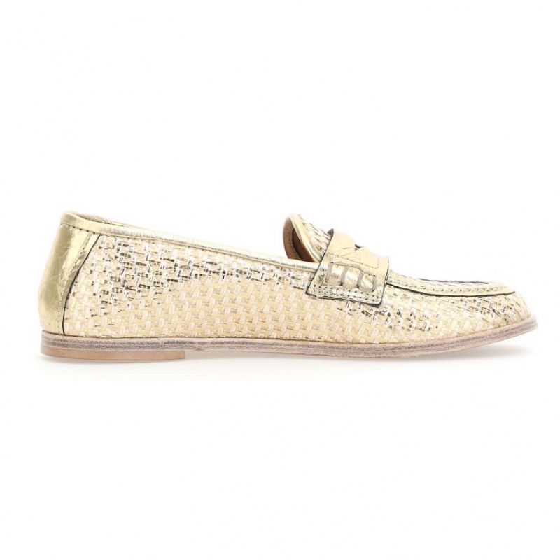 A.S.98 Janene flat shoes Dames Goud | BE-XLJPZC762