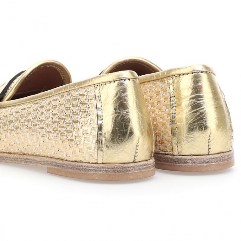 A.S.98 Janene flat shoes Dames Goud | BE-XLJPZC762