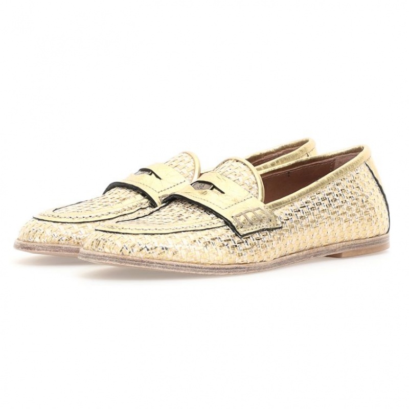 A.S.98 Janene flat shoes Dames Goud | BE-XLJPZC762