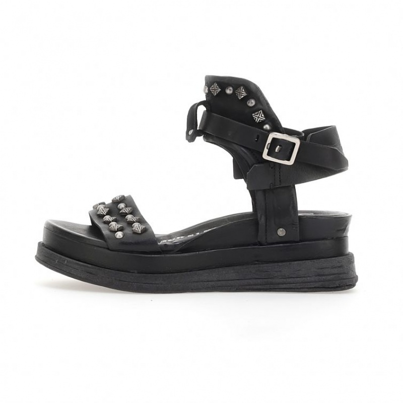 A.S.98 Leta Sandalen Dames Zwart | BE-VAGJKF580