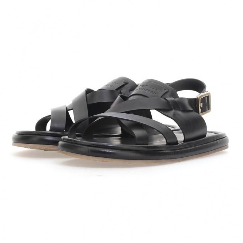 A.S.98 Milford Sandalen Heren Zwart | BE-MSDYNH527