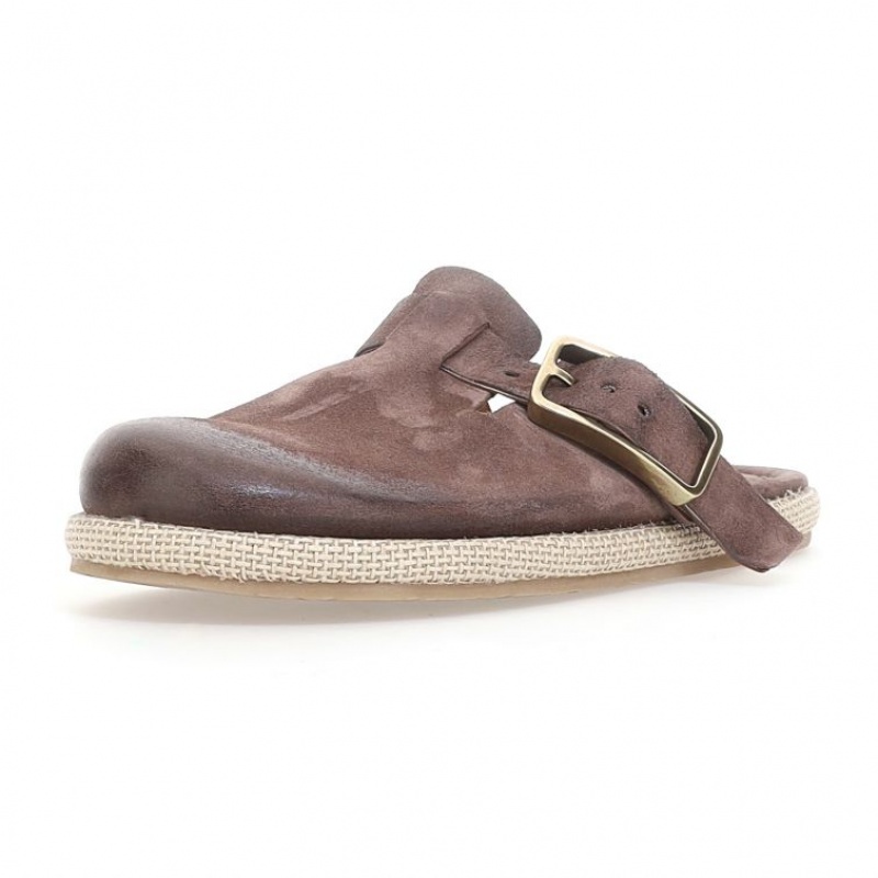 A.S.98 Mules Mike flat shoes Heren Bruin | BE-BJRNAO920