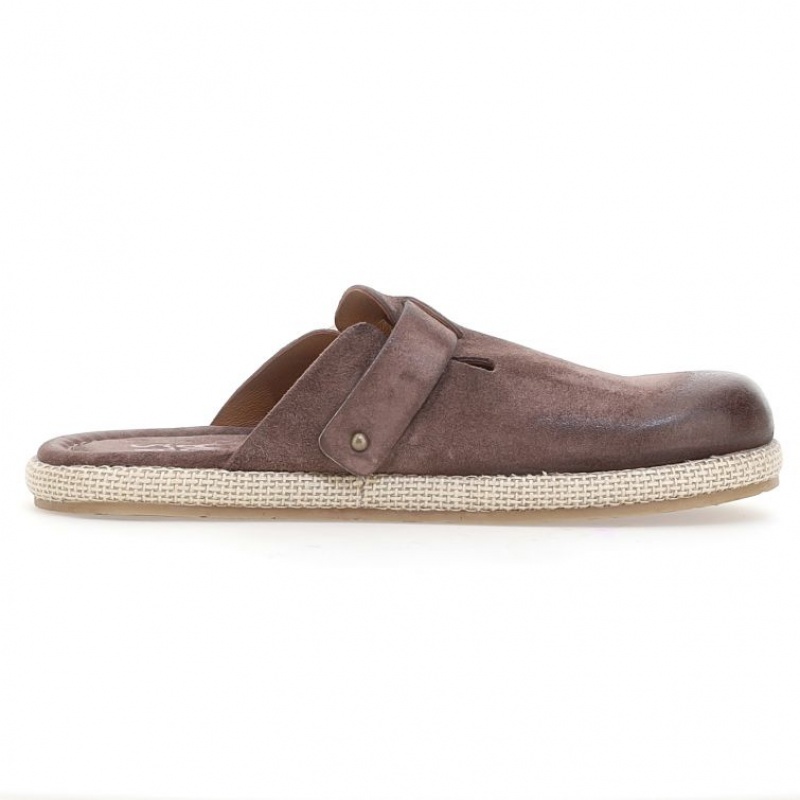 A.S.98 Mules Mike flat shoes Heren Bruin | BE-BJRNAO920