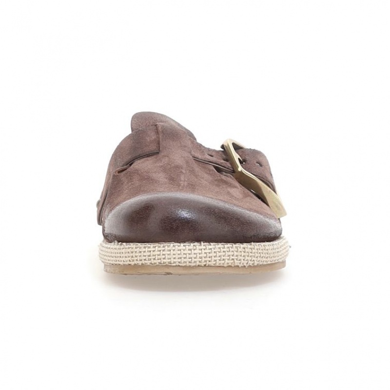 A.S.98 Mules Mike flat shoes Heren Bruin | BE-BJRNAO920