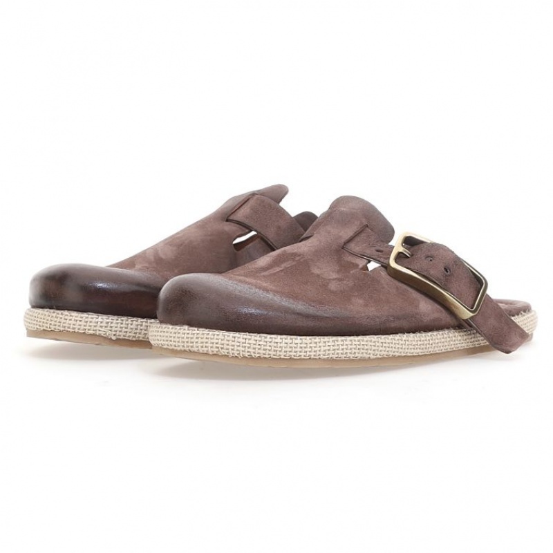 A.S.98 Mules Mike flat shoes Heren Bruin | BE-BJRNAO920