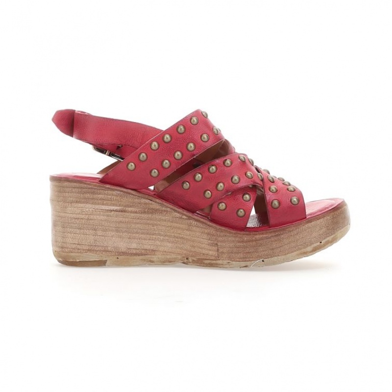 A.S.98 Normand Sandalen Dames Donkerrood | BE-OUJVGW901