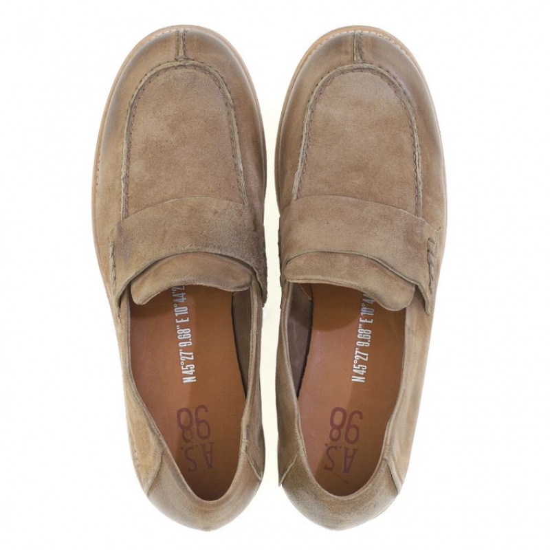 A.S.98 Ogden flat shoes Heren Bruin | BE-OVIXYJ072