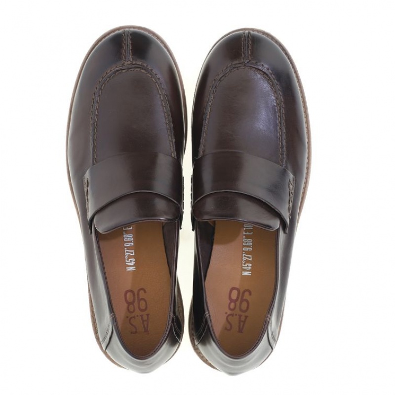 A.S.98 Ogden flat shoes Heren Chocola | BE-RXSCNP467