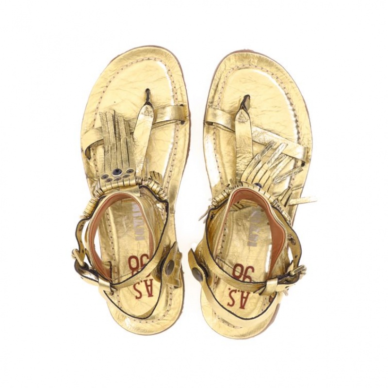 A.S.98 Reina Sandalen Dames Goud | BE-MJETYF245