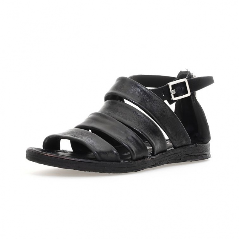 A.S.98 Ros Sandalen Dames Zwart | BE-ZQSOCL856