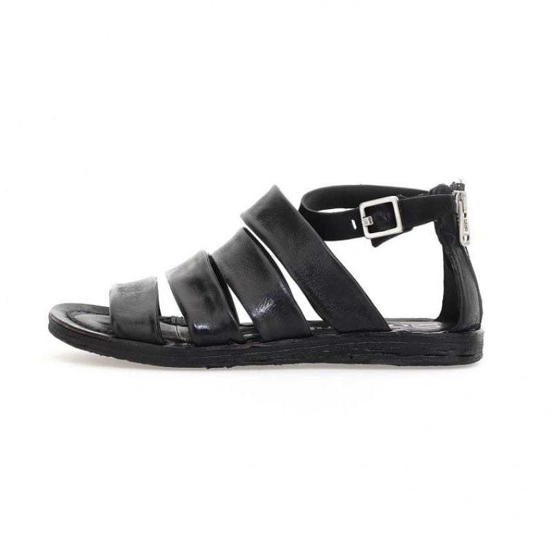 A.S.98 Ros Sandalen Dames Zwart | BE-ZQSOCL856