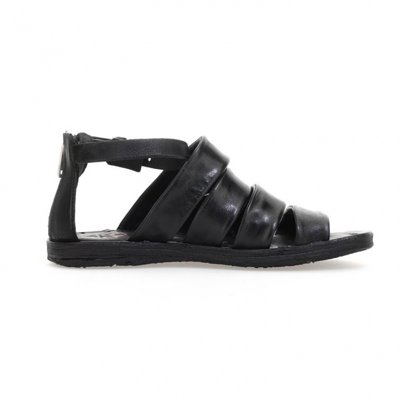 A.S.98 Ros Sandalen Dames Zwart | BE-ZQSOCL856