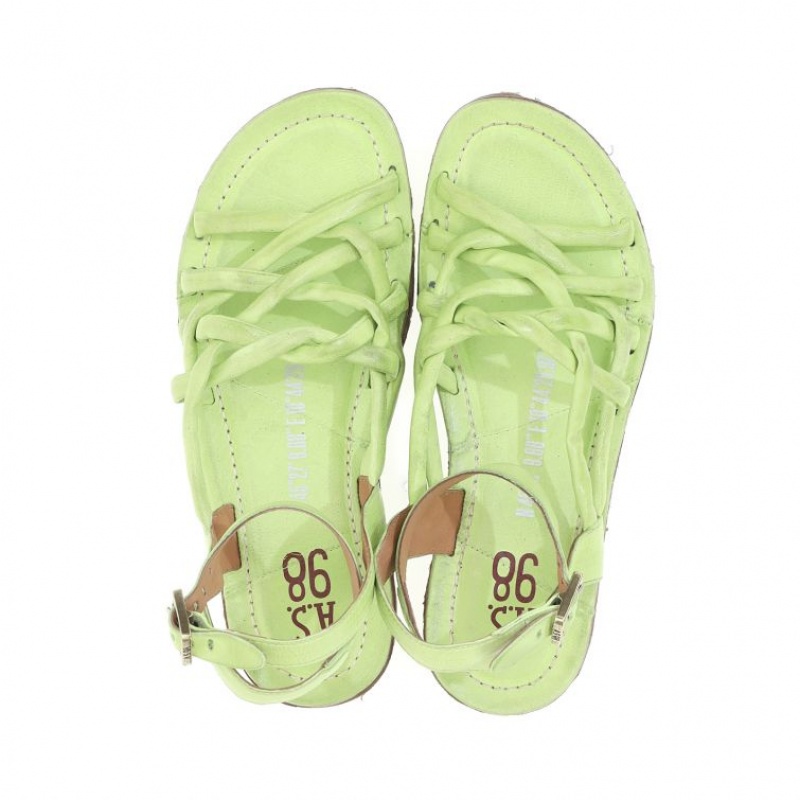 A.S.98 Rylee Sandalen Dames Lichtgroen | BE-LCBYFE368