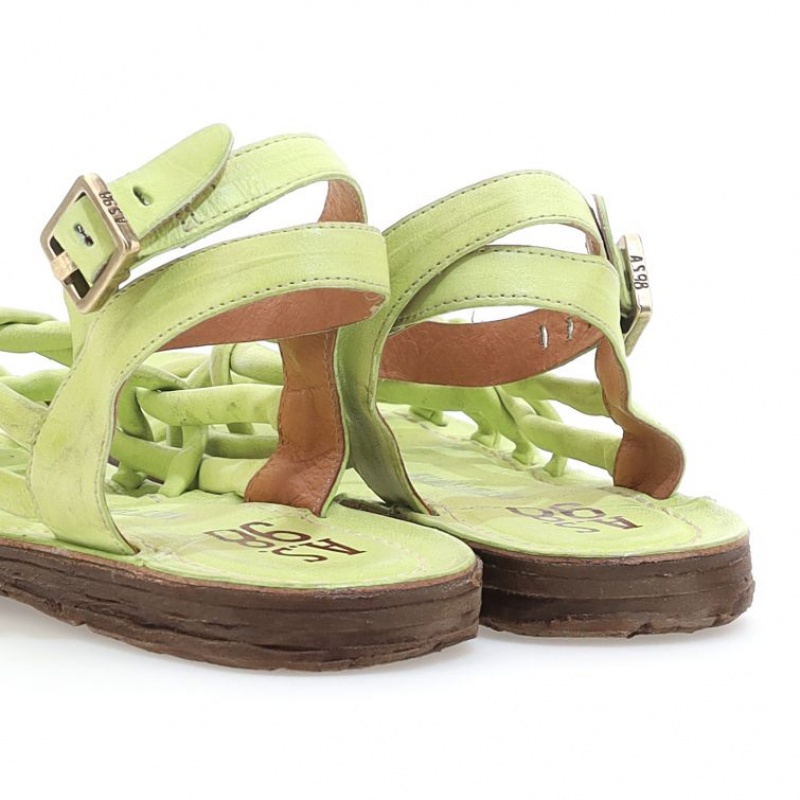 A.S.98 Rylee Sandalen Dames Lichtgroen | BE-LCBYFE368