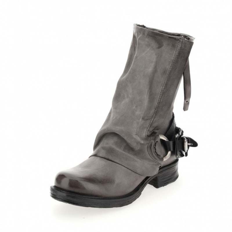 A.S.98 Saintec 259214 Ankle boots Dames Grijs | BE-XJHWNR736