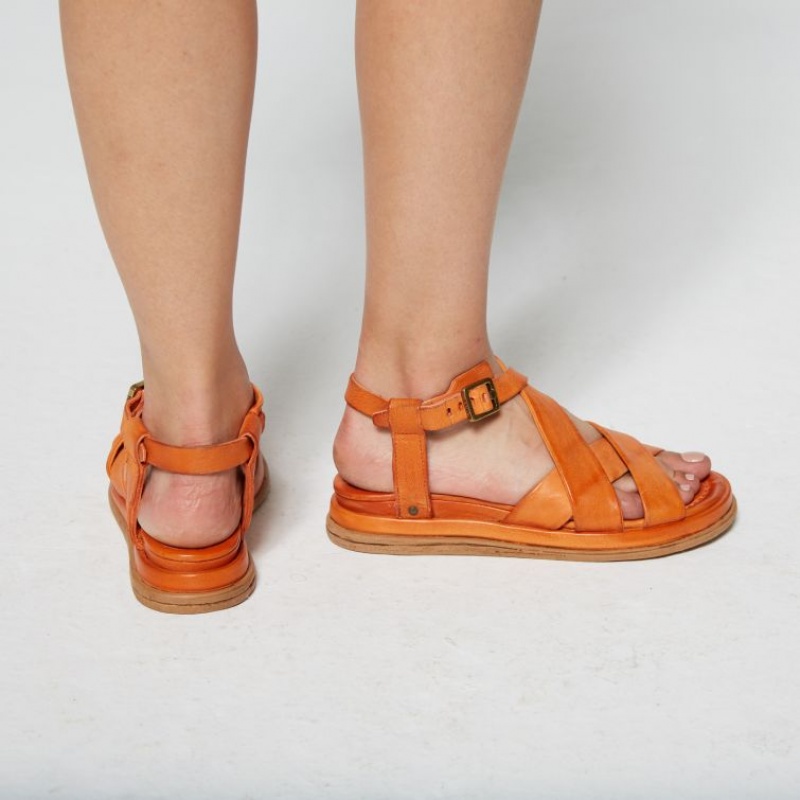 A.S.98 Sallie Sandalen Dames Oranje | BE-WCLADF752