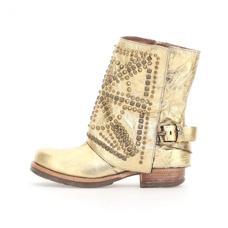 A.S.98 Shana Ankle boots Dames Goud | BE-MQODTF873