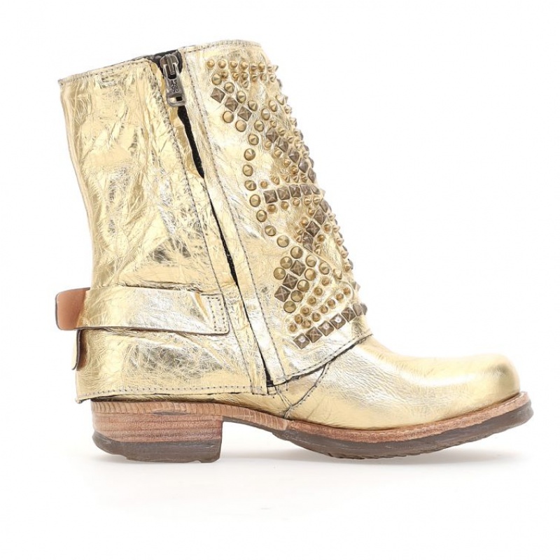 A.S.98 Shana Ankle boots Dames Goud | BE-MQODTF873