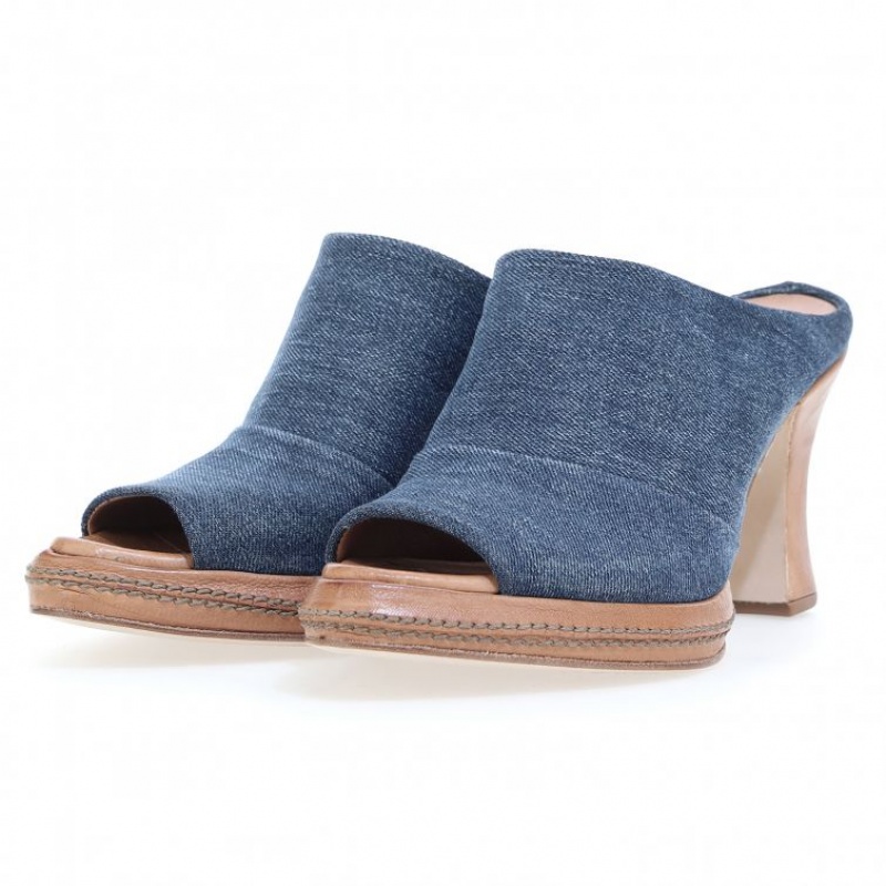 A.S.98 Vannie Mules Dames Blauw | BE-PXQZFU368