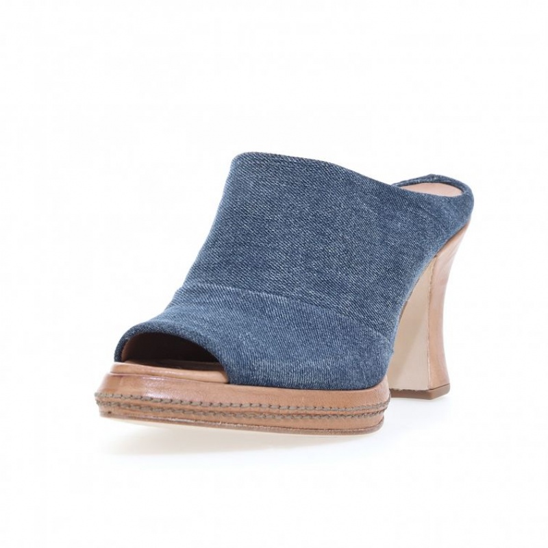 A.S.98 Vannie Mules Dames Blauw | BE-PXQZFU368