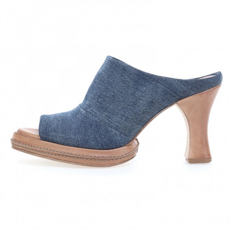 A.S.98 Vannie Mules Dames Blauw | BE-PXQZFU368