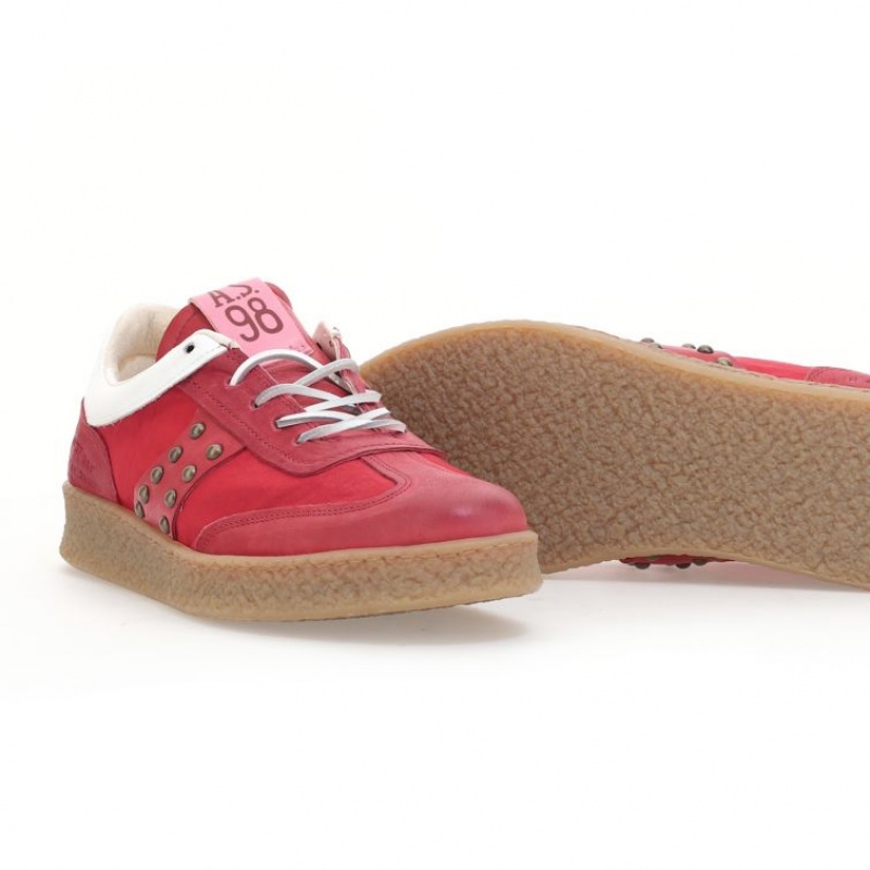 A.S.98 Waldo Sneakers Heren Rood | BE-CJUQVH308