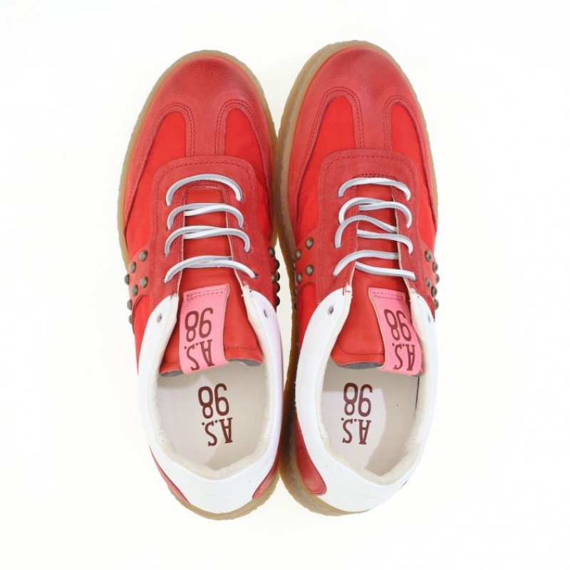 A.S.98 Waldo Sneakers Heren Rood | BE-CJUQVH308