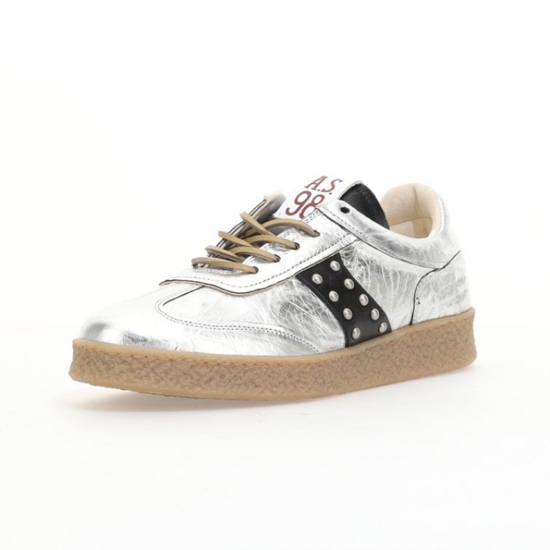 A.S.98 Waldo Sneakers Heren Zilver | BE-GRYOIE163