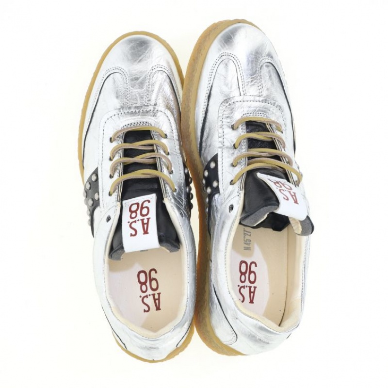 A.S.98 Waldo Sneakers Heren Zilver | BE-GRYOIE163