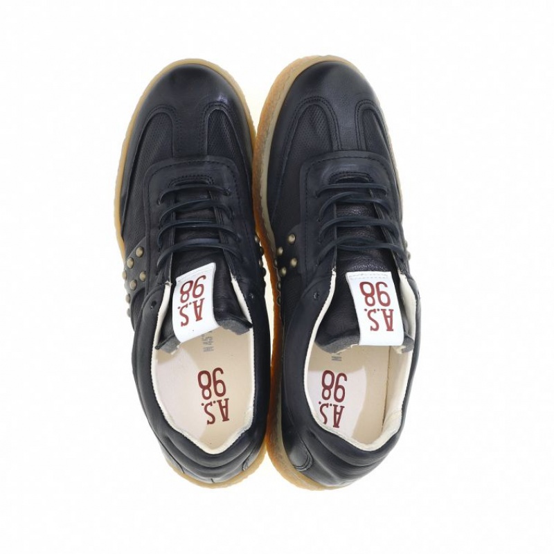 A.S.98 Waldo Sneakers Heren Zwart | BE-MRDEUS895