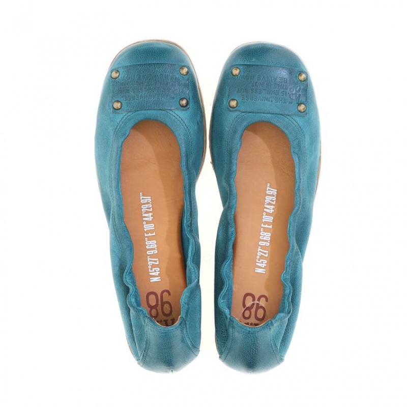 A.S.98 Zula flat shoes Dames Groen | BE-RKEQIP327