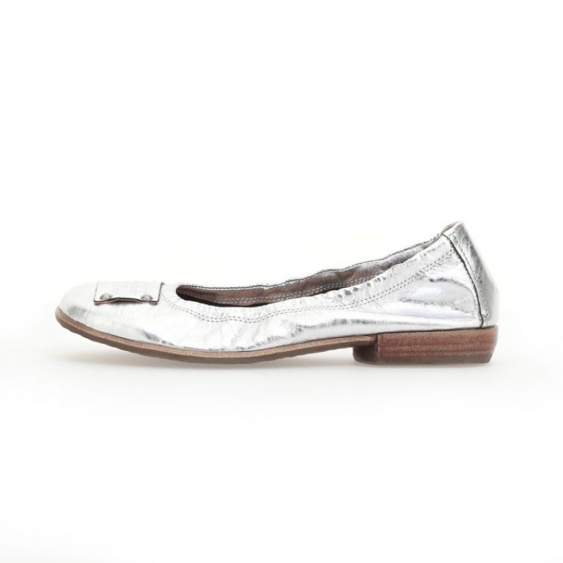 A.S.98 Zula flat shoes Dames Zilver | BE-ANVXOW058