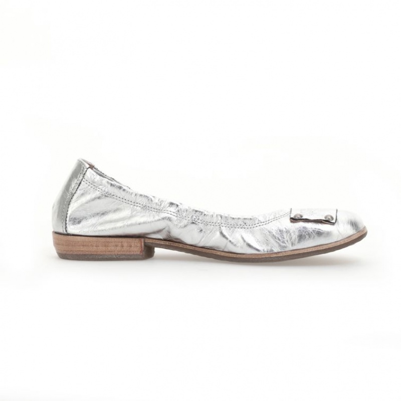 A.S.98 Zula flat shoes Dames Zilver | BE-ANVXOW058