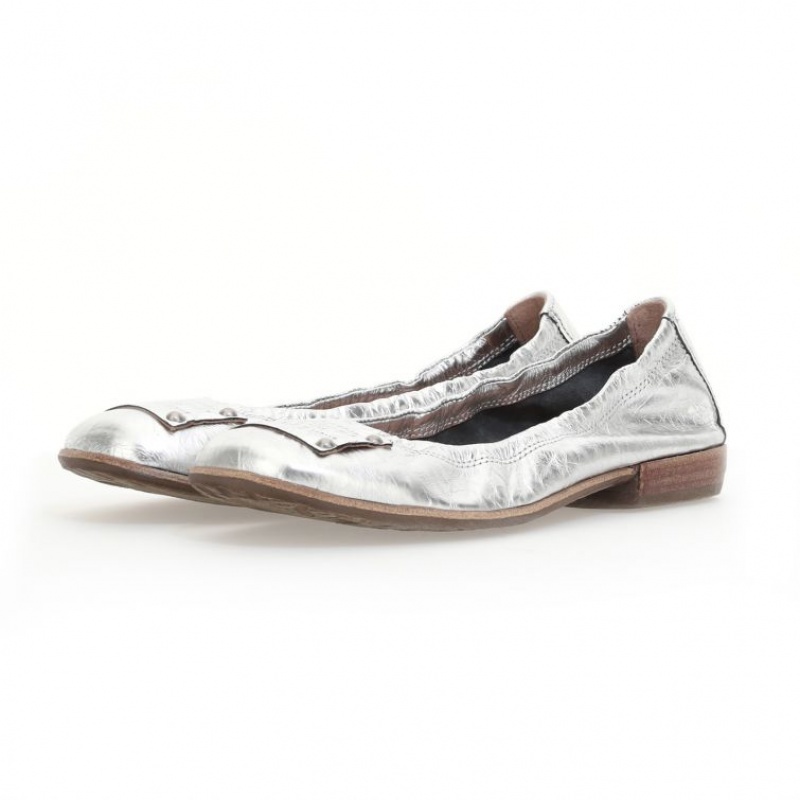 A.S.98 Zula flat shoes Dames Zilver | BE-ANVXOW058